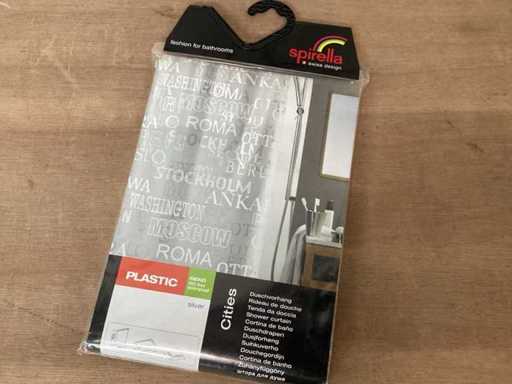 Zasłona prysznicowa Spirella Cities 180x200 cm (40x)