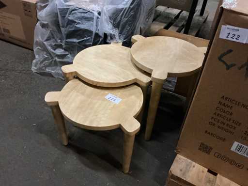 Giga Furniture Jiska Coffee Table set of 3