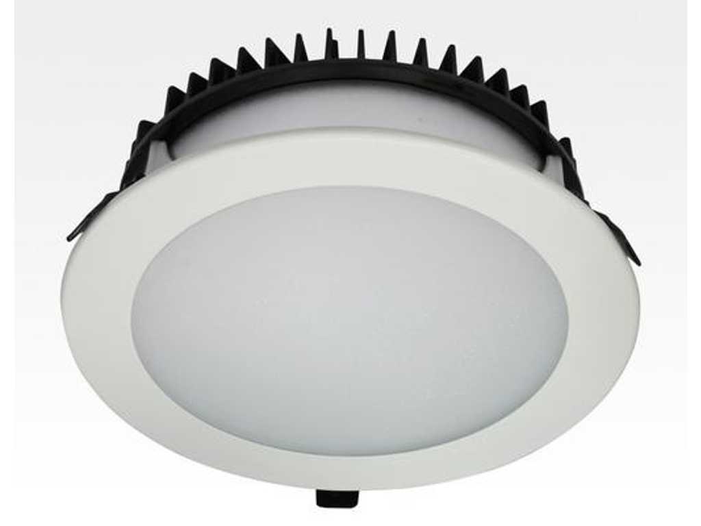 Package of 48 - 30W LED Recessed Downlight White Round Dimmable Neutral White/4000-4500K 2100lm 230VAC IP40 120 Degree Lighting Wall Light Ceiling Lamp Interior Light Recessed Light Office Light Path Lighting Aisle Lighting