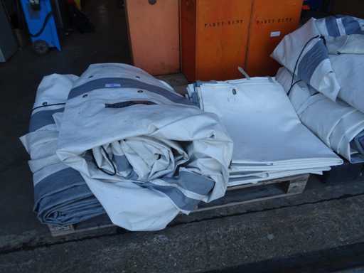 Vela montata per tenda 5x5m