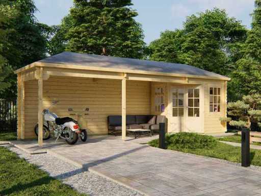 Gretel - Tuinhuis 44mm 7900x2500x2820mm onbehandeld