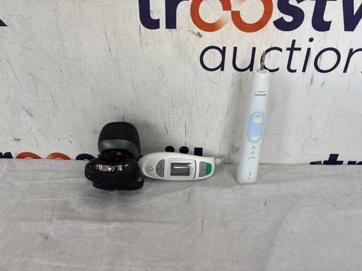 Medisana TM 750 – Infrared thermometer | Remington RX7 Ultimate XR1600 – Head Shaver | Philips Sonicare HX6859 – Electric toothbrush