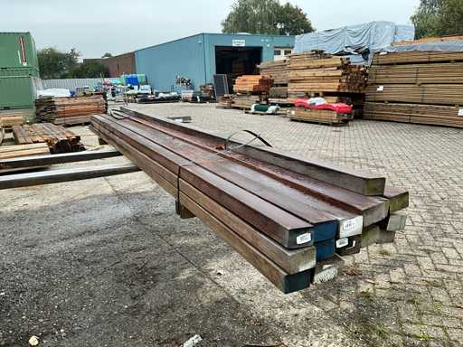 Trave in legno duro 350x7x4,5 cm (18x)