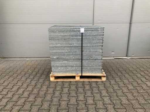 Pardoseal? cu lamele de o?el 1100x830mm (32x)