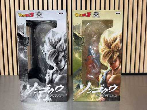 Banpresto - Super Master Stars Piece The Son Goku Manga Version - Figurine de la collection Dragon Ball Z SMSP Son Goku (2x)