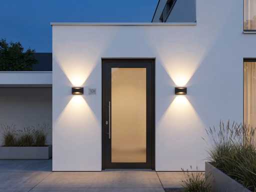 7.5W LED Wandlamp design zand zwart warm wit(12x)