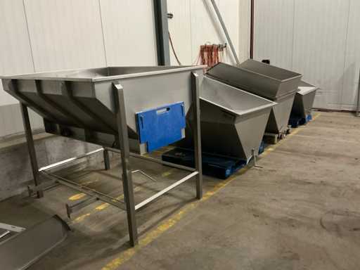 RVS hoppers (4x)