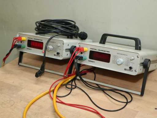 SCHÜTZ – MR 502 – Ohmmètres numériques (2 pièces)