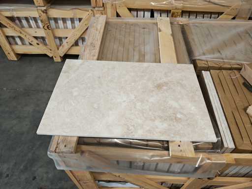 Pietra Naturale Marmo Crema Levigato 40,6x61x1,2 cm Piastrelle 71,32 m²