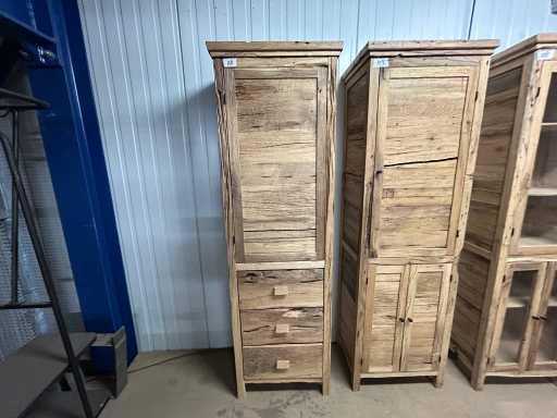 Armoire de rangement en chêne récupéré 206x65x42cm