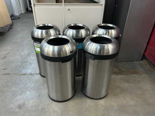 Afvalemmers & prullenbakken (5x)