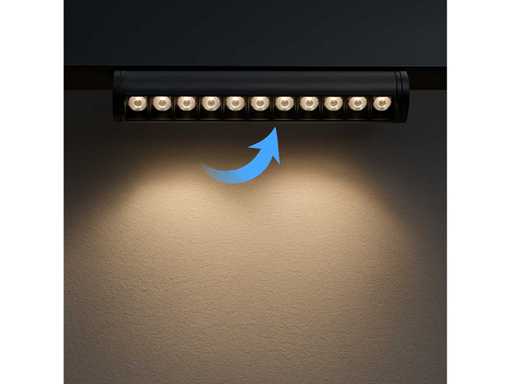 4 x LED liniowy reflektor dla szyny magnetycznej – 48V – 18W – 4000K, neutralny biały – alfa