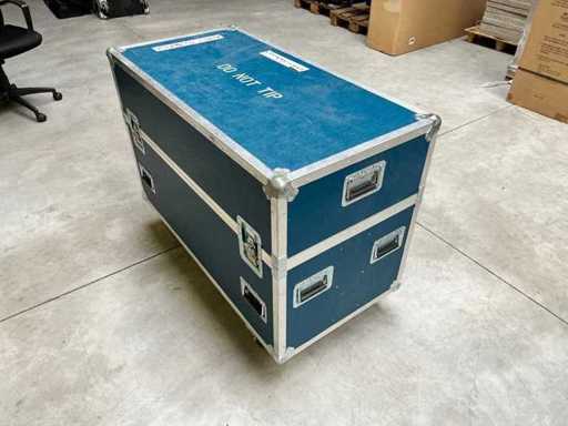 Casetec - Flightcase für 2 Monitore, ca. 46"