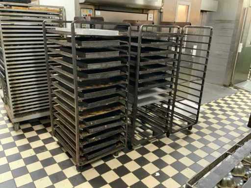 Mondial Ferni Rotor Basic Stainless Steel Bakery Oven Trolley (3x)