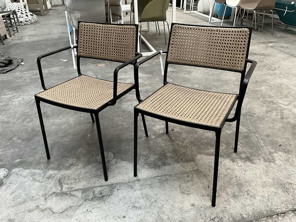 2x Chaise design CANE LINE Less