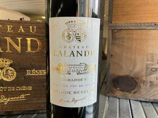 2012 Château Lalande Rotwein (24x)