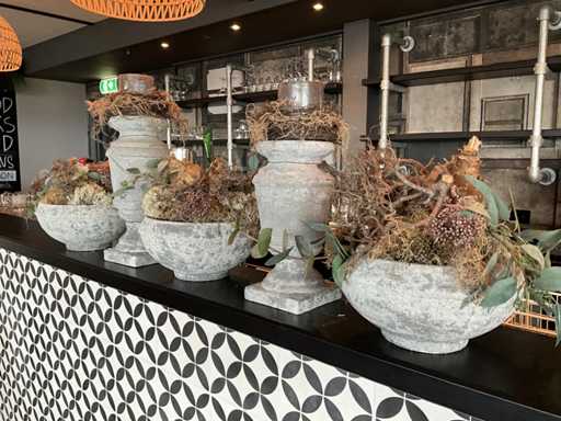 Brynxz - Handgefertigter Blumentopf aus Stein (5x)