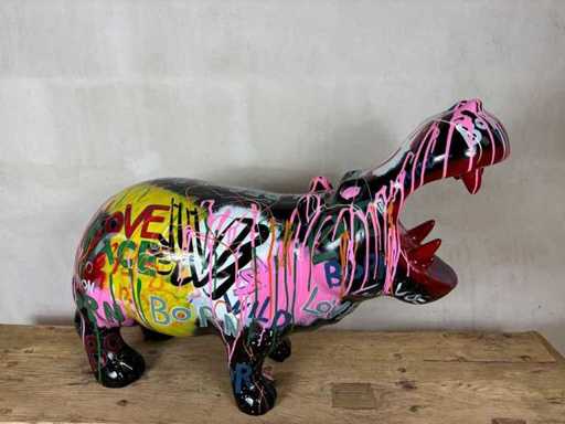 Scultura dell'ippopotamo 