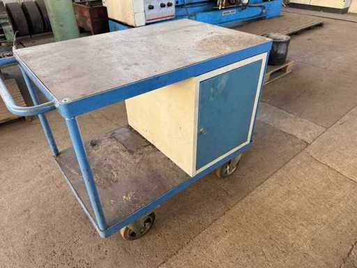 Fetra - Werkstattwagen / Tischwagen 1200 x 700 mm mit Schrankfach