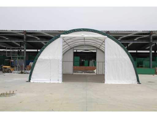 Terrain Garage portable / abri de stockage 12.80x6.10x3.66 mètres / 20-42-12R