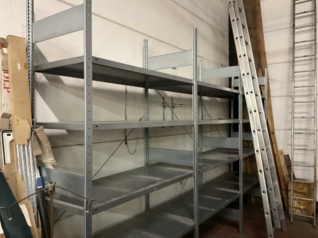 Metal Storage Rack from approx. 505 x 60 x 166 cm high.