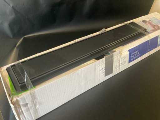 Duschabfluss 70 cm geschlossenes Gitter mattschwarz