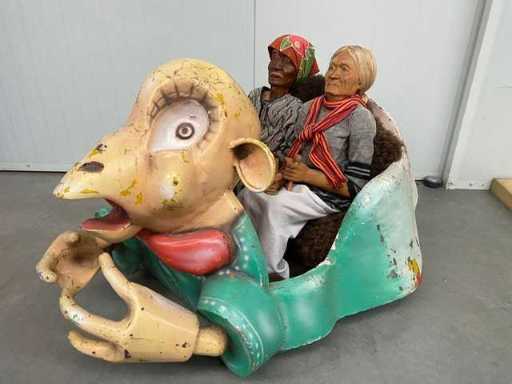 Cargiola rotante per auto a scontro