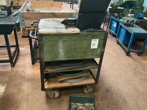 Mobiele metalen werktafel