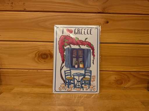 Metalen reclamebord 30x20cm