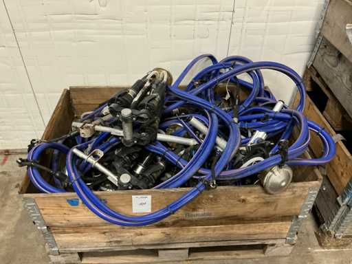 Griffes de lait avec tuyau