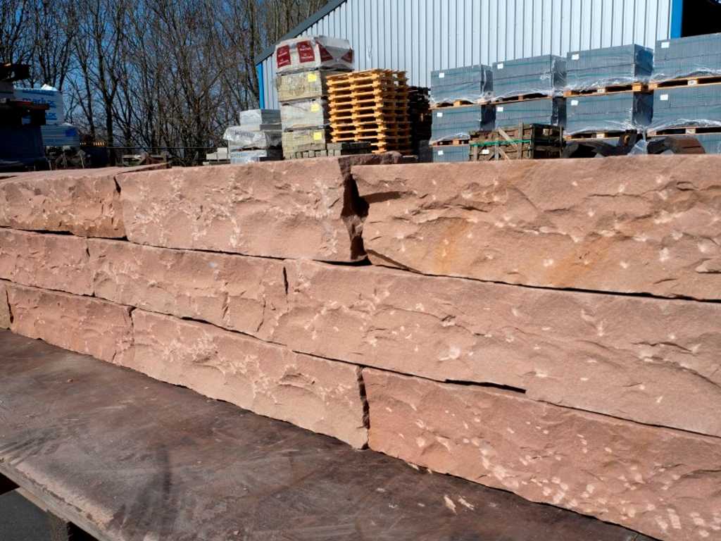 Natural stone wall blocks 210 pieces