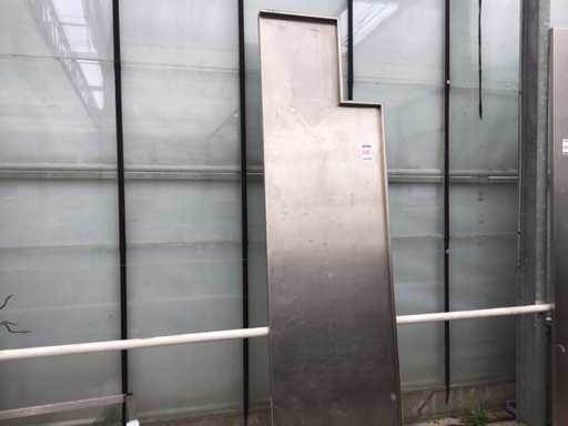 Stainless steel worktop