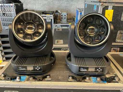 Testa mobile a LED Showtec Polar 340 Wash FX IP65 (2x)