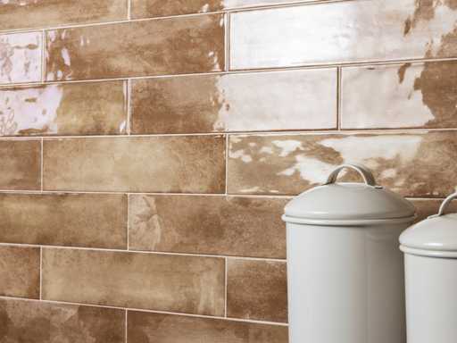 Carrelage mural 48m2 City Ochre brillant 7,5x30cm