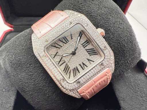 Cartier Santos 100 Medium | ICED Out Naturel Diamonds | 2025 