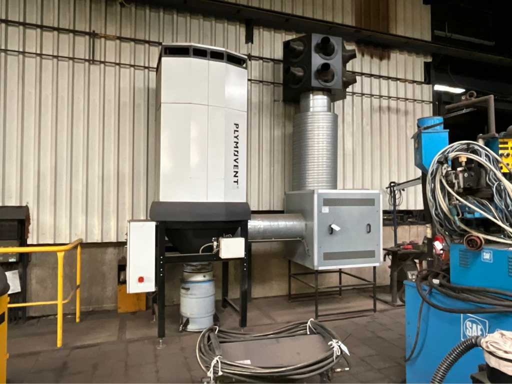 Plymovent EDS Welding fume extraction system / spatial recirculation and filtration system