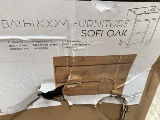 Differnz Sofi Oak wastafel meubel eiken