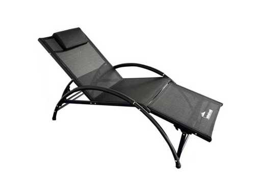 MaxxGarden Louisa Sunbed 22162 - Aluminum - 173x66 cm (black)