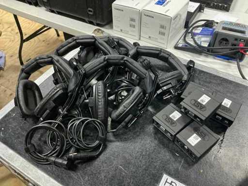 Ceinture d’interphone ASL BS17 avec casque (5x)