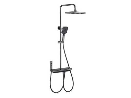 Mawialux surface-mounted rain shower set - Digital display - Matte white