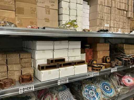 Partij diverse decoratie/onderzetters/overige (317x)
