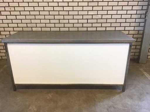 Barra da lavoro in acciaio inossidabile (2x)