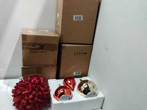 Doos met decoratie met verlichting (6x)