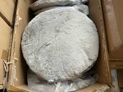 Lot Coco Maison Fluf Cushion D40cm grey (29x)