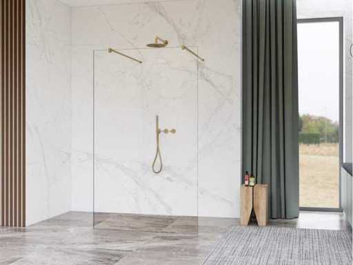 Inloopdouche glasplaat antikalk veiligheidsglas 110x200cm