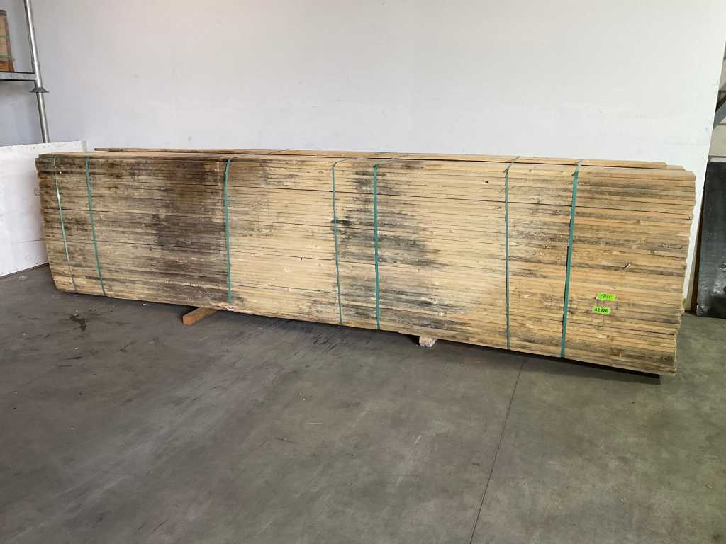 Vuren plank 480x20x2,2 cm (34x)
