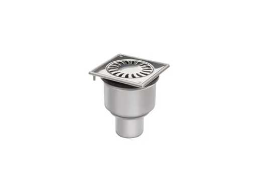 Van Den Berg 15075 Edelstahl-Bodenabfluss