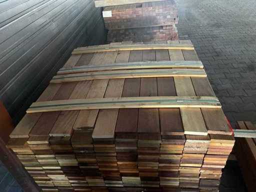 Carrelage en bois dur 550-1050x97x17mm (800x)