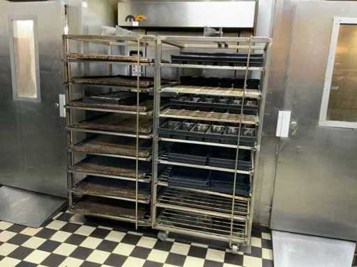 Mondial Ferni Rotor RVS Bakkerijoven Wagen (2x)