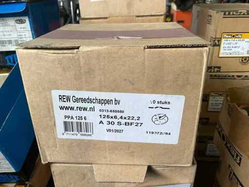 Ruota abrasiva REW 125 x 6,4 x 22,2 (7x10 pezzi)